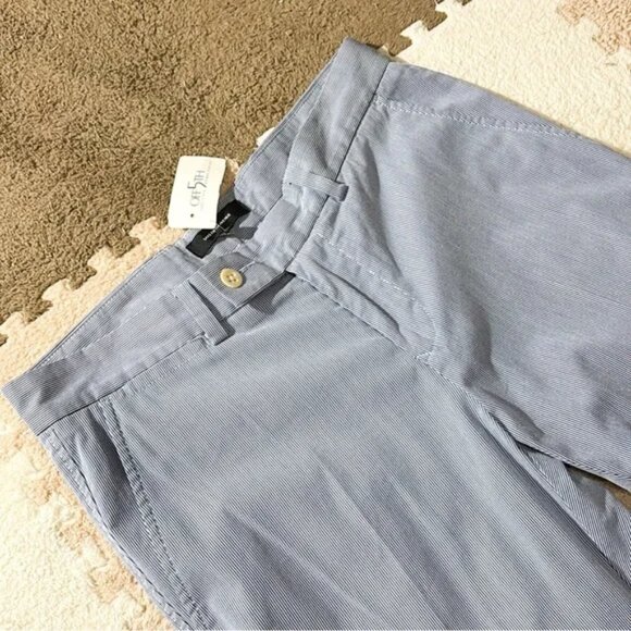 Saks Fifth Avenue NWT Blue Corded Pants Sz 30 - Picture 2 of 5